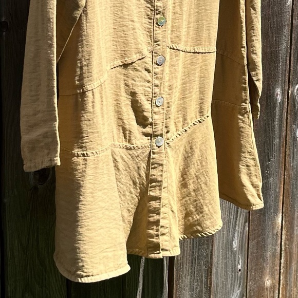 Et’Lois tan Milla top tunic blouse size small - Picture 5 of 16